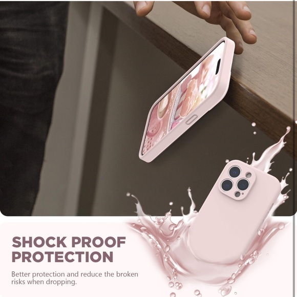 SURPHY iPhone 14 Pro Max case, liquid silicon phone case color “Pink Sand” - Picture 7 of 7